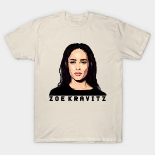 Zoe Kravitz Cartoon T-Shirt